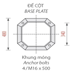 Cột đèn sân vườn DC05B
