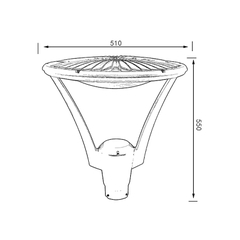 Đầu đèn sân vườn SL-DSVHL45