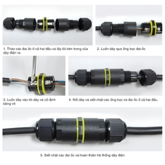 Đầu nối chống nước SL682-B