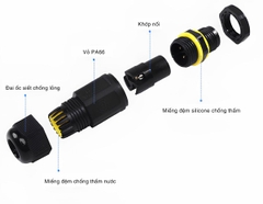 Đầu nối chống nước SL683-B