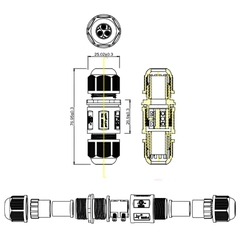 Đầu nối chống nước SL684-AE