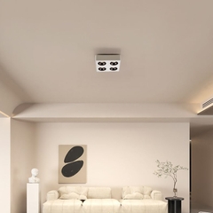 Đèn âm trần gắn nổi vuông mỏng SLATSM