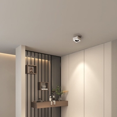 Đèn âm trần gắn nổi vuông mỏng SLATSM