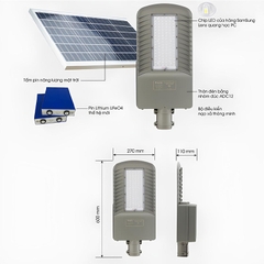 Đèn đường năng lượng mặt trời SL-CSD50
