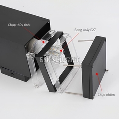 Đèn nấm Comet vuông