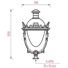 Đèn sân vườn nữ hoàng / Queen