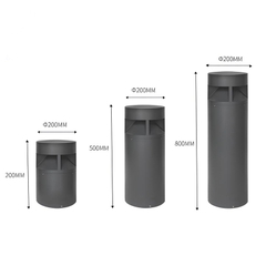Đèn nấm sân vườn hiện đại SL-Shape