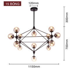 Đèn thả trang trí SL-DT22015 (15 bóng)