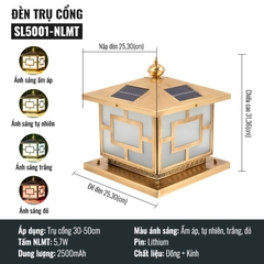 Đèn trụ cổng đồng SL5001-NLMT