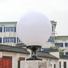 Đèn trụ cổng tròn PE