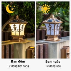 Đèn trụ cổng năng lượng mặt trời ROL136 NL