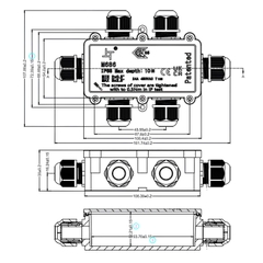 Hộp nối chống nước SL686-6B