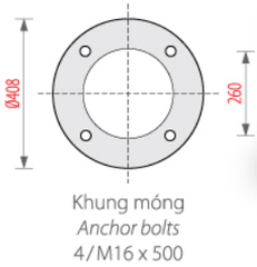 Cột đèn sân vườn DC-06