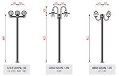 Cột đèn sân vườn Arlequin