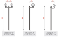 Cột đèn sân vườn Arlequin