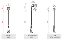 Cột đèn sân vườn DC-06