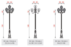 Cột đèn sân vườn DC-06