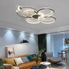 ĐÈN MÂM LED ỐP 888 ĐEN