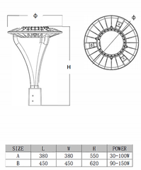 Cột đèn sân vườn SLDSVG27