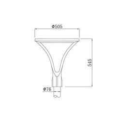 Cột đèn sân vườn hiện đại SL-DSVHL51