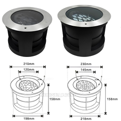 Đèn âm đất chỉnh hướng cao cấp SL-AD1D