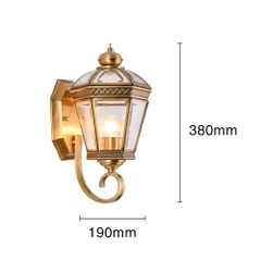 Đèn gắn tường đồng 1938