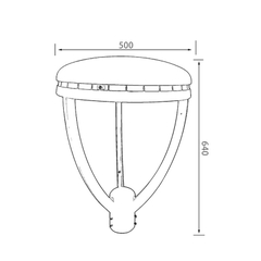 Cột đèn sân vườn SLDSVG02