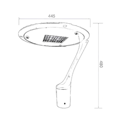 Cột đèn sân vườn SLDSVG12
