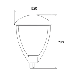 Cột đèn sân vườn SLDSVG20