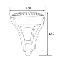 Cột đèn sân vườn SLDSVG38