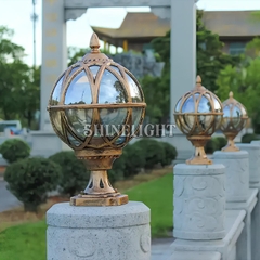 Đèn trụ cổng tròn thủy tinh SLTCU25