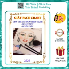 GIẤY FACE CHART - GIẤY TẬP MAKEUP CƠ BẢN Facechart