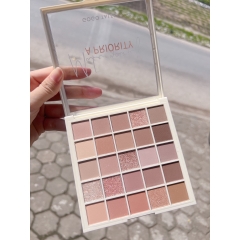 Bảng Phấn Mắt Nhũ Lì 25 ô GOGOTALES Chính Hãng - GOGO TALES Lì Dễ Tẩy Trang Tiện Dụng