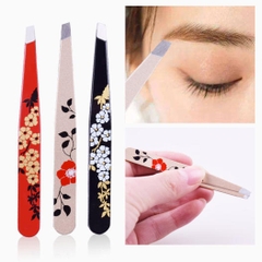Nhíp hoa dụng cụ kẹp lông mi, lông mày bằng thép cao cấp chuyên cho makeup_Hàng cao cấp