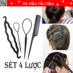 Sét Lược 4 Món Tạo Kiểu Tóc ⭐ CÓ VIDEO HÀNG THẬT DO SHOP TỰ QUAY ⭐