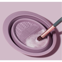 Dụng cụ vệ sinh cọ trang điểm bằng nhựa cao cấp và có thể gập lại rửa cọ trang điểm