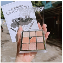 Bảng phấn mắt 9 màu lấp lánh UNLEASHIA