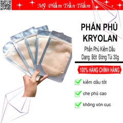Phấn phủ bột dạng túi Kryolan dành cho makeup 30g dễ dàng mang đi