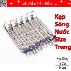 Kẹp Sóng Nước Kẹp Mỏ Vịt Size Trung Set 12 Chiếc 9cm