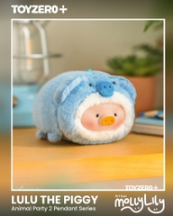 LULU THE PIGGY Animal Party Stick Together Plush Keychain Series