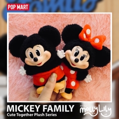 POP MART Mickey Family Cute Together Plush Pendant Series