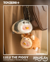 LULU THE PIGGY Animal Party Stick Together Plush Keychain Series