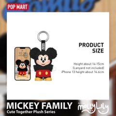 POP MART Mickey Family Cute Together Plush Pendant Series