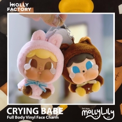 CRYING BABE - CRYBUNNY Full Body Vinyl Face Plush Charm