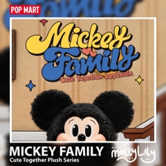 POP MART Mickey Family Cute Together Plush Pendant Series