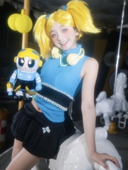 SPACE MOLLY x Powerpuff Girls 400% + 100% Figures - Bubbles