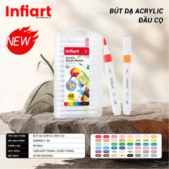 Bút Dạ Acrylic Đầu Cọ Infiart EMM9821
