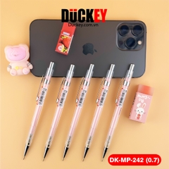 Bút chì kim Duckey DK-MP-242 0.7mm thân nhựa trong suốt siêu nhẹ.