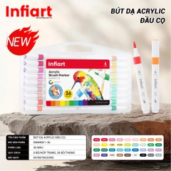 Bút Dạ Acrylic Đầu Cọ Infiart EMM9821