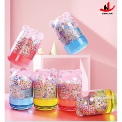 Slime sắc màu DUCKEY. Slime XJY-9952 - Nhiều màu để lựa chọn - Tặng kèm đồ chơi - Thiết kế 2 ngăn chứa đựng.